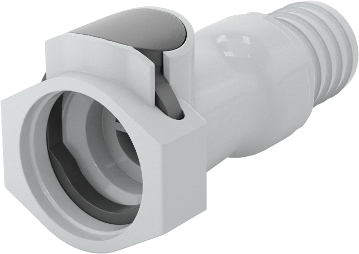 Hızlı Bağlantı Kesme Tüp Bağlantısı, Soket, 3/8 Boyutu, 3/4" Hortum İç Çapı için
