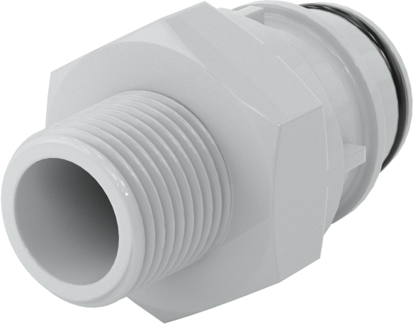 Hızlı Bağlantı Kesme Tüp Bağlantısı, Plug, 3/8 Boyutu, 3/8 BSPT Erkek