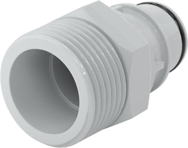 Hızlı Bağlantı Kesme Tüp Bağlantısı, Plug, 3/8 Boyutu, 3/4 NPT Erkek