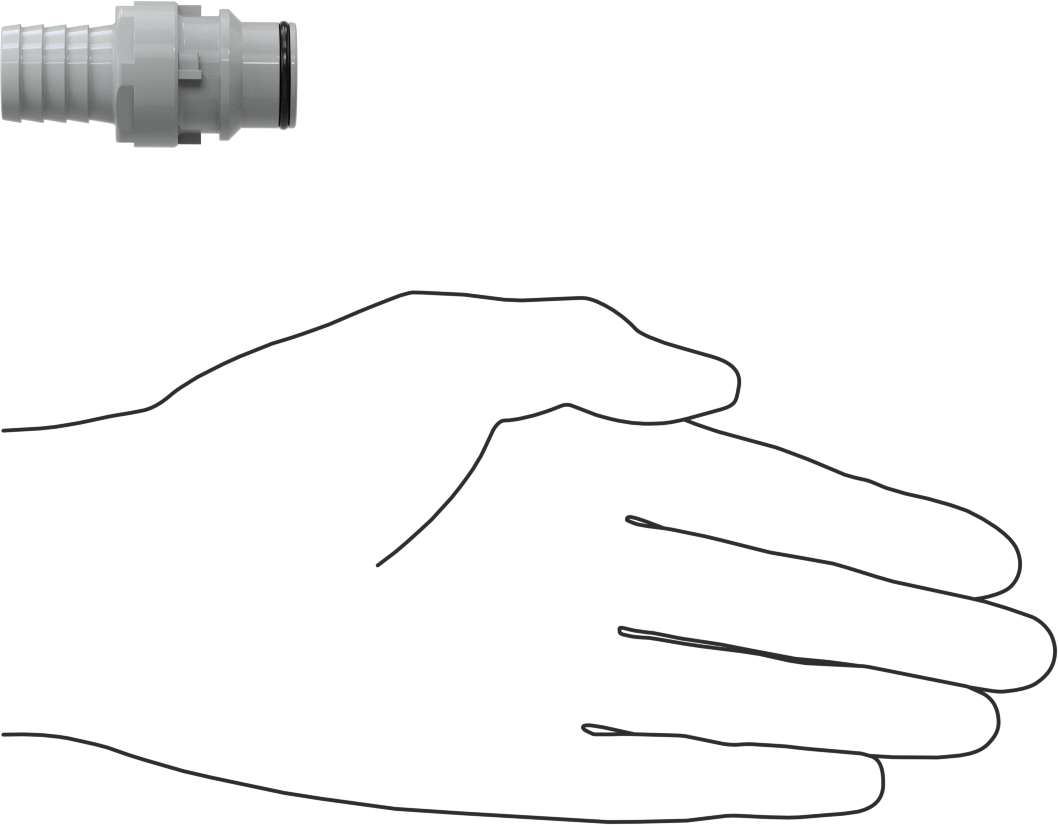 Hızlı Bağlantı Kesme Tüp Bağlantısı, Plug, 3/8 Boyutu, 5/8" Hortum İç Çapı için