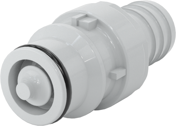 Hızlı Bağlantı Kesme Tüp Bağlantısı, Plug, 3/8 Boyutu, 5/8" Hortum İç Çap, Kesme Vanası