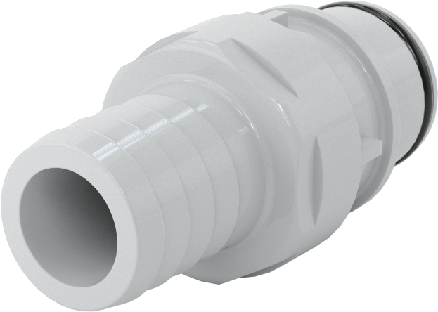 Hızlı Bağlantı Kesme Tüp Bağlantısı, Plug, 3/8 Boyutu, 5/8" Hortum İç Çap, Kesme Vanası