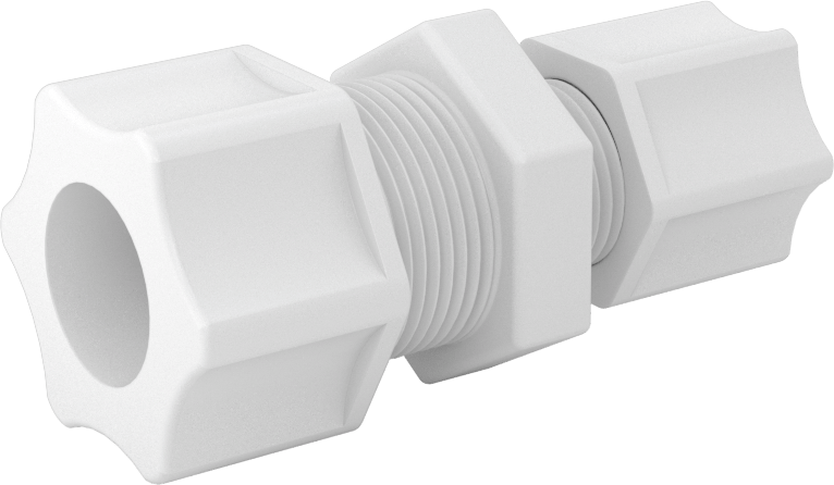 Hava için Plastik Sıkıştırma Borusu Bağlantı Parçası, 5/8" Boru Dış Çapı x 3/8 Boru Dış Çapı için Düz Redüktör