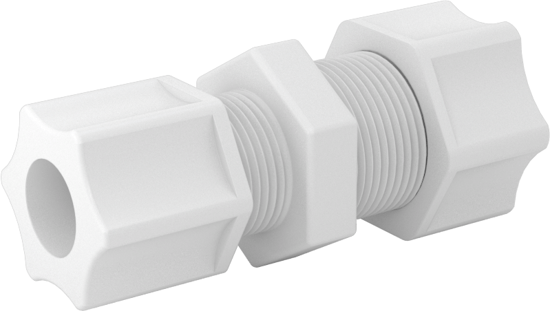 Hava için Plastik Sıkıştırma Borusu Bağlantı Parçası, 5/8" Dış Çaplı Boru x 1/2 Dış Çaplı Boru için Düz Redüktör