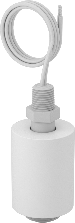 Dikey Montajlı Şamandıra Anahtarı, Kimyasallar için, Polipropilen Şamandıra, 120 V AC'de 1 Amp