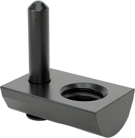 Takılabilir T-Yivli Çerçeve Bağlantı Elemanları, 1" ve 25 mm Yüksek Ray için Kulplu Somun, 1/4"-20 Diş Boyutu