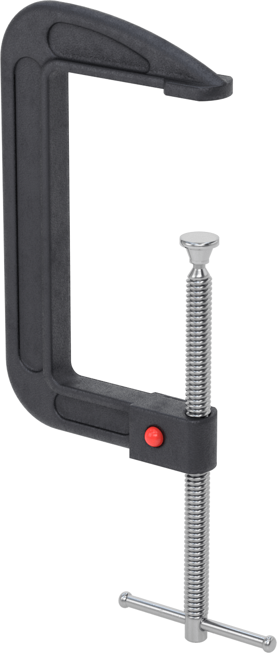 Hızlı Etkili C-Kelepçe, Kayan T-Kolu, 0“ ila 6-1/4” Açıklık