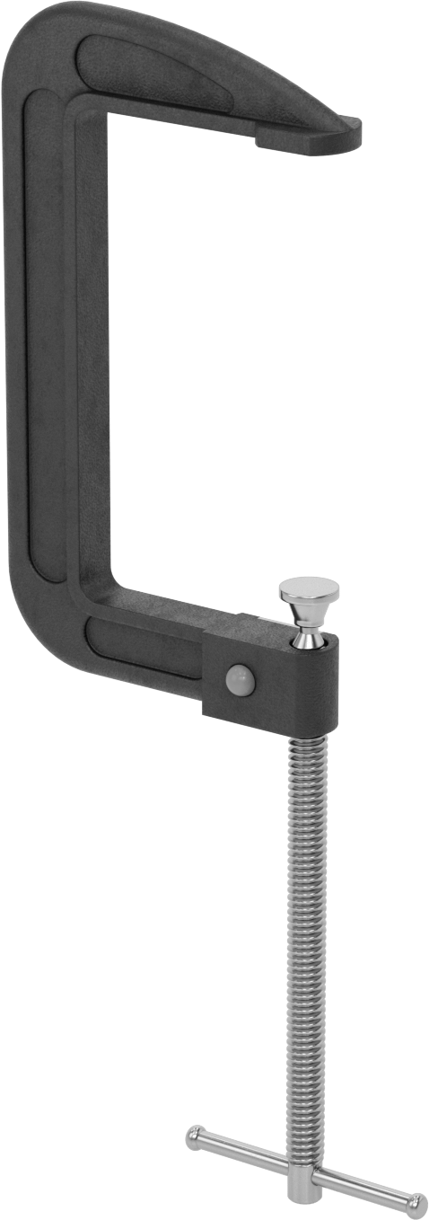 Hızlı Etkili C-Kelepçe, Kayan T-Kolu, 0“ ila 6-1/4” Açıklık