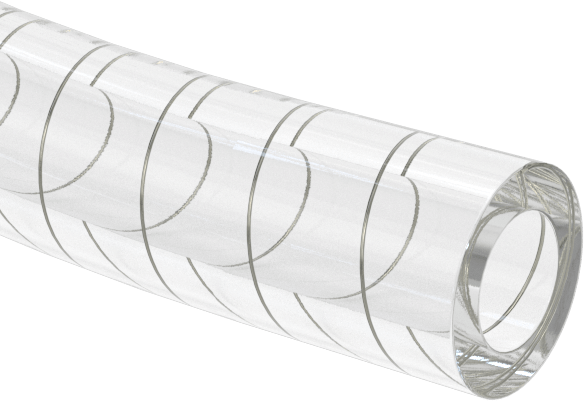 Antistatik Yumuşak PVC Plastik Boru, Hava ve Su için, Şeffaf, 3/8" ID, 5/8" OD