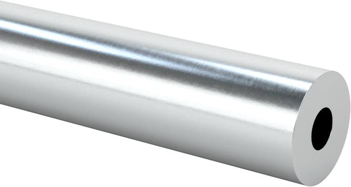 Pürüzsüz Çekirdekli Dikişsiz Çelik Boru, Çinko Kaplama, 8 mm OD, 2,5 mm Duvar Kalınlığı, 2 M Uzunluk