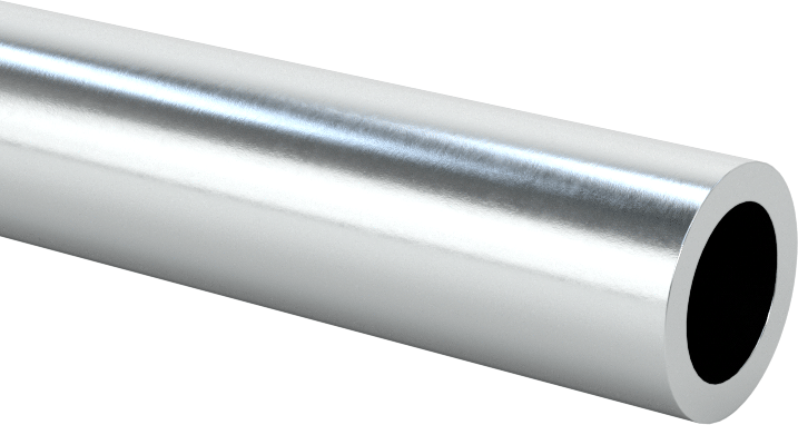 Pürüzsüz Çekirdekli Dikişsiz Çelik Boru, Çinko Kaplama, 10 mm OD, 1,5 mm Duvar Kalınlığı, 2 M Uzunluk