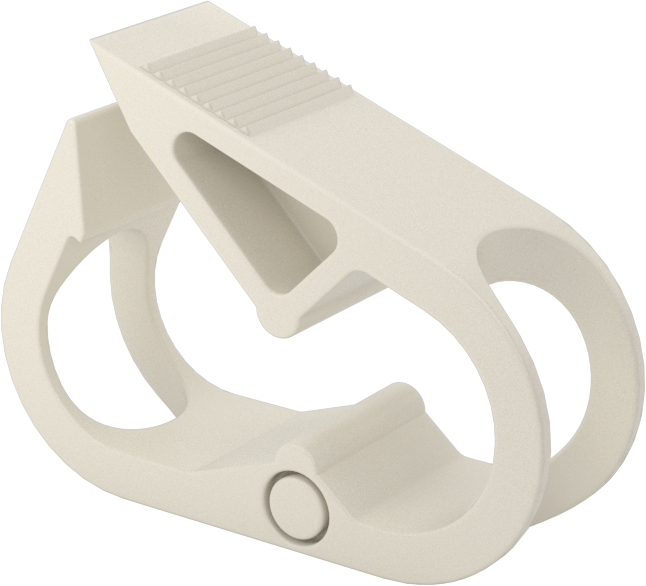 Temassız Akış Ayar Valfi, Tırnaklı Tutamak, Asetal, 3/32“ ila 1/4” dış çaplı boru için