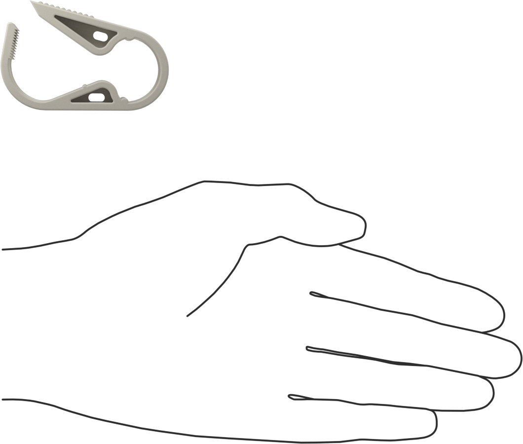 Temassız Akış Ayar Valfi, Tırnaklı Tutamak, Polyester Plastik, 3/32“ ila 3/4” Boru Dış Çapı için