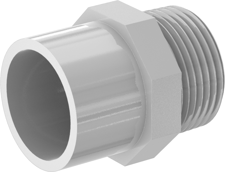 İçme Suyu için Soket Bağlantılı Bağlantı Parçası, 1 Bakır Boru Boyutu x 1 NPT Erkek için Düz Adaptör
