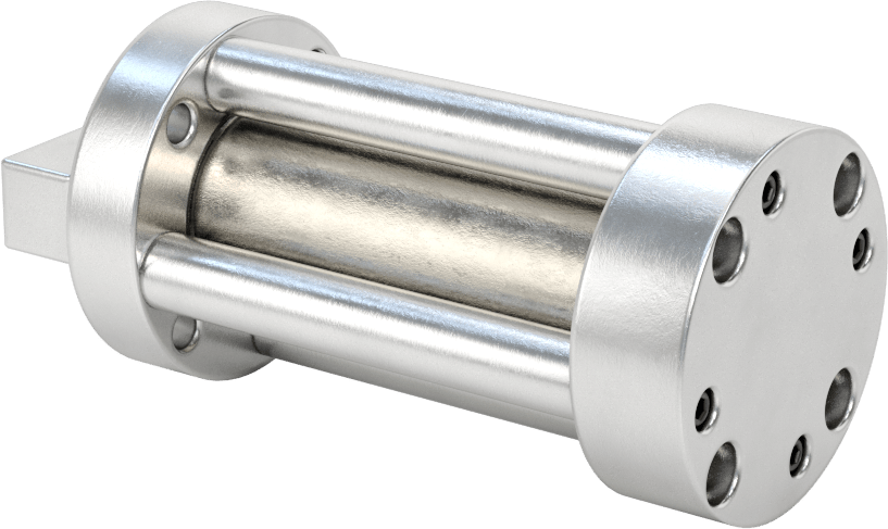 Dönmeyen Kompakt Bağlantı Çubuğu Hava Silindiri, Sensör Hazır, 3/4" Delik Boyutu, 1-1/2" OD, 1-1/4" Strok