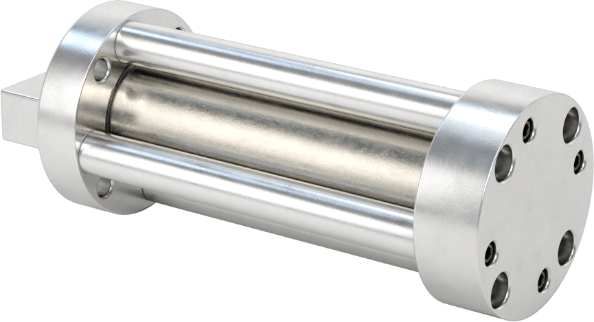 Dönmeyen Kompakt Bağlantı Çubuğu Hava Silindiri, Sensör Hazır, 3/4" Delik Boyutu, 1-1/2" OD, 2" Strok