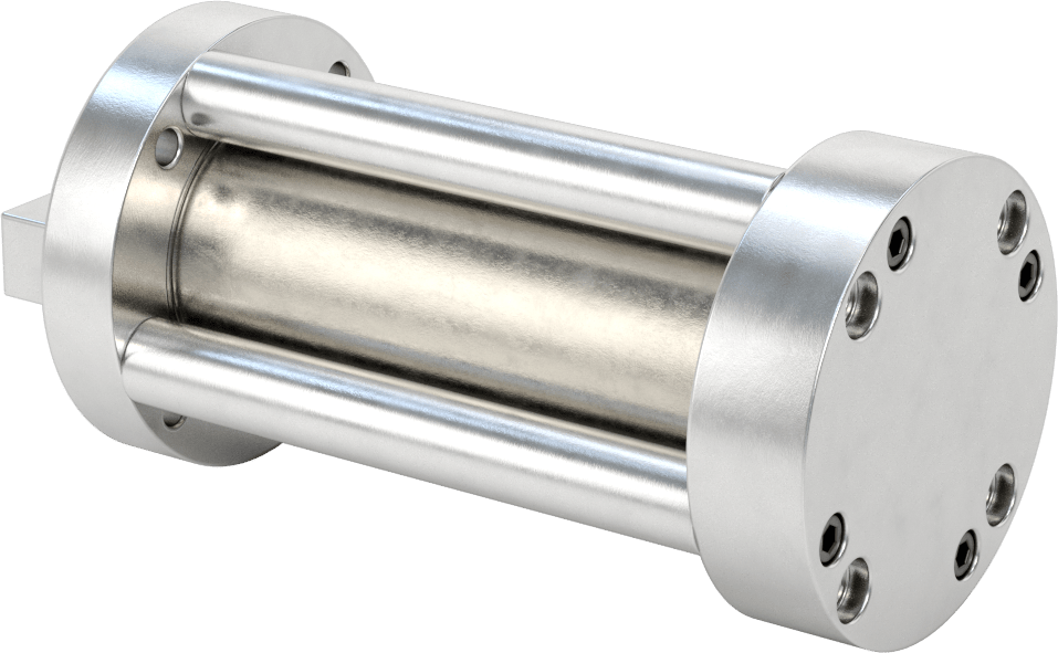 Dönmeyen Kompakt Bağlantı Çubuğu Hava Silindiri, Sensör Hazır, 1-1/2" Delik Çapı, 2.63" OD, 3" Strok