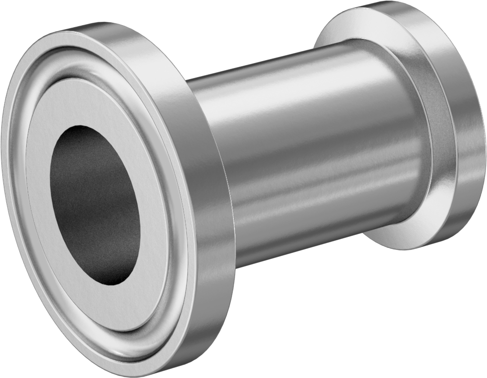 Yüksek Parlaklıkta Hızlı Sıkıştırmalı Sıhhi Boru Bağlantı Elemanı, 316 Paslanmaz Çelik, 3/4" Boru Dış Çapı x 15 mm Boru