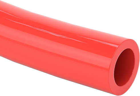 Hava ve Su için Sert Naylon Plastik Boru, Opak Kırmızı, 2.7 mm ID, 4 mm OD