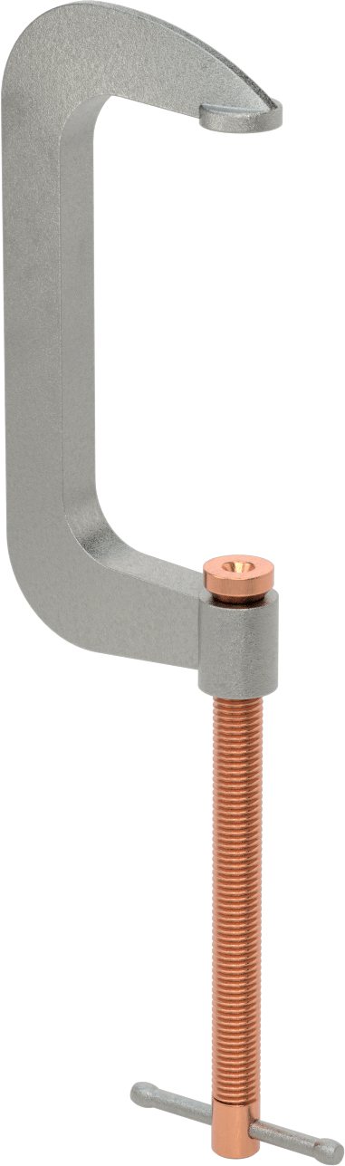 Hafif Alüminyum C-Kelepçesi, Kayan T-Kolu, 0“ ila 5-5/8” Açıklık
