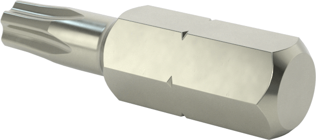 Kurcalanmaya Dayanıklı Pentalobe Ucu, 1/4" Altıgen Şaft, Pls20 Boyutu
