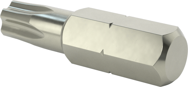 Kurcalanmaya Dayanıklı Pentalobe Ucu, 1/4" Altıgen Şaft, Pls27 Boyutu