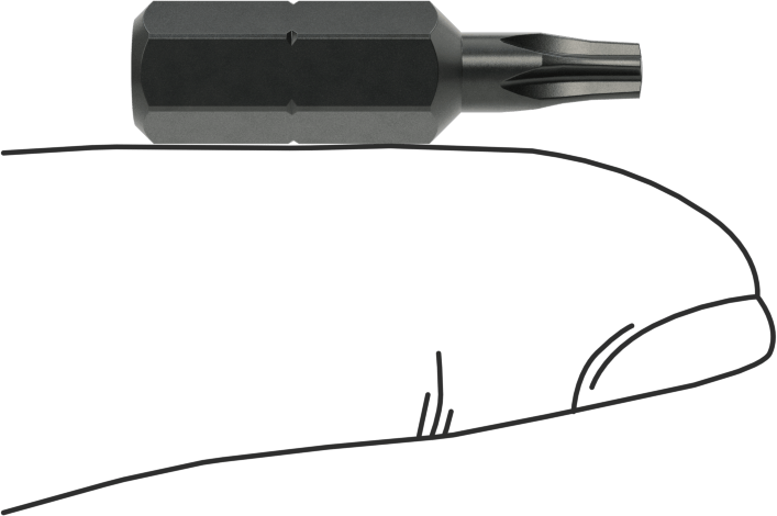 Kurcalamaya Dayanıklı Torx Plus Ucu, Ipr10, 1/4" Altıgen Şaft