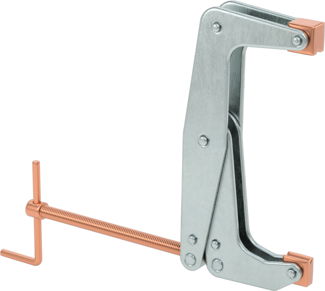 Bükülmeyen C-Kelepçesi, Çelik, T-Saplı, 0“ - 9-1/2” Açıklık