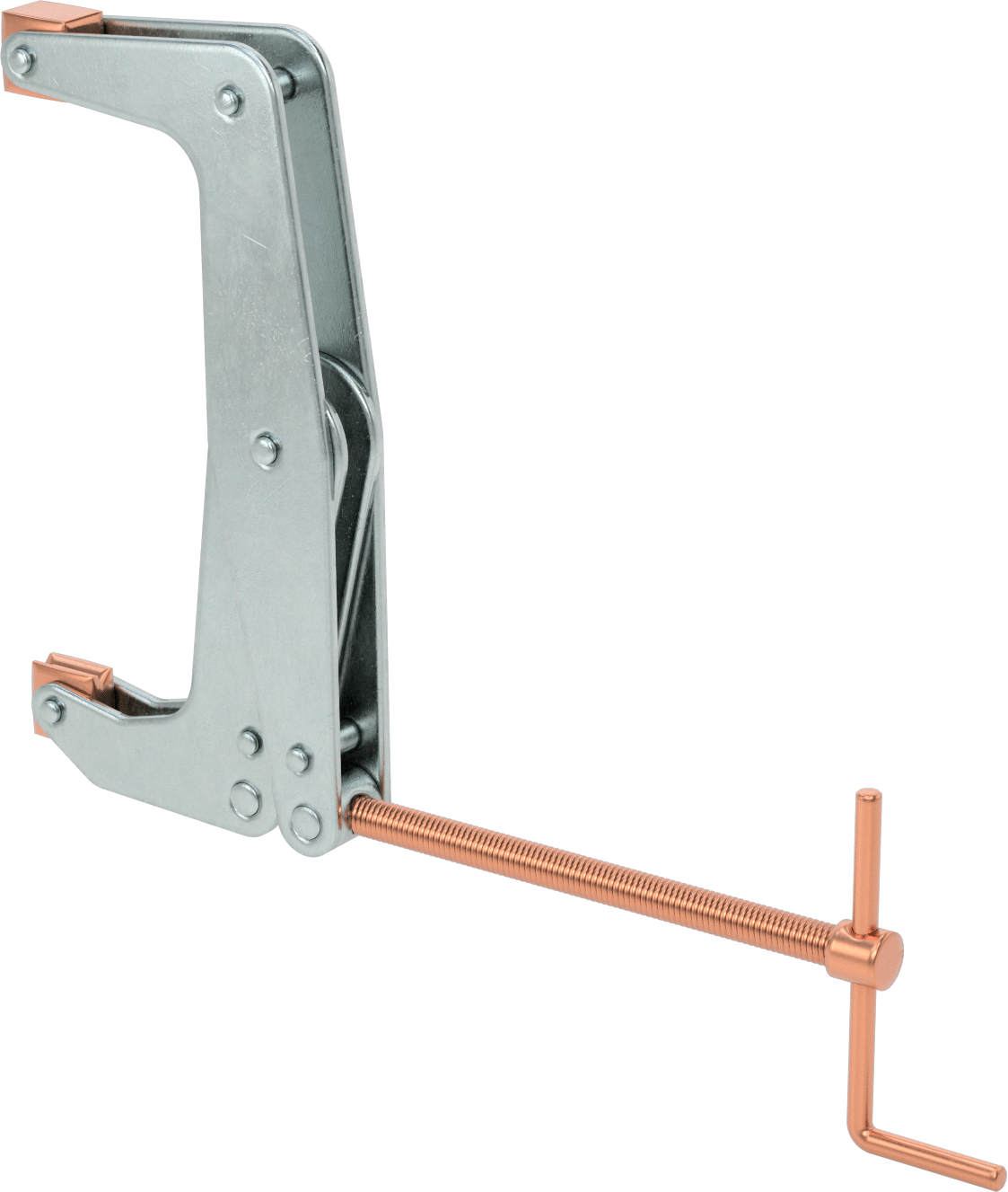 Bükülmeyen C-Kelepçesi, Çelik, T-Saplı, 0“ - 9-1/2” Açıklık