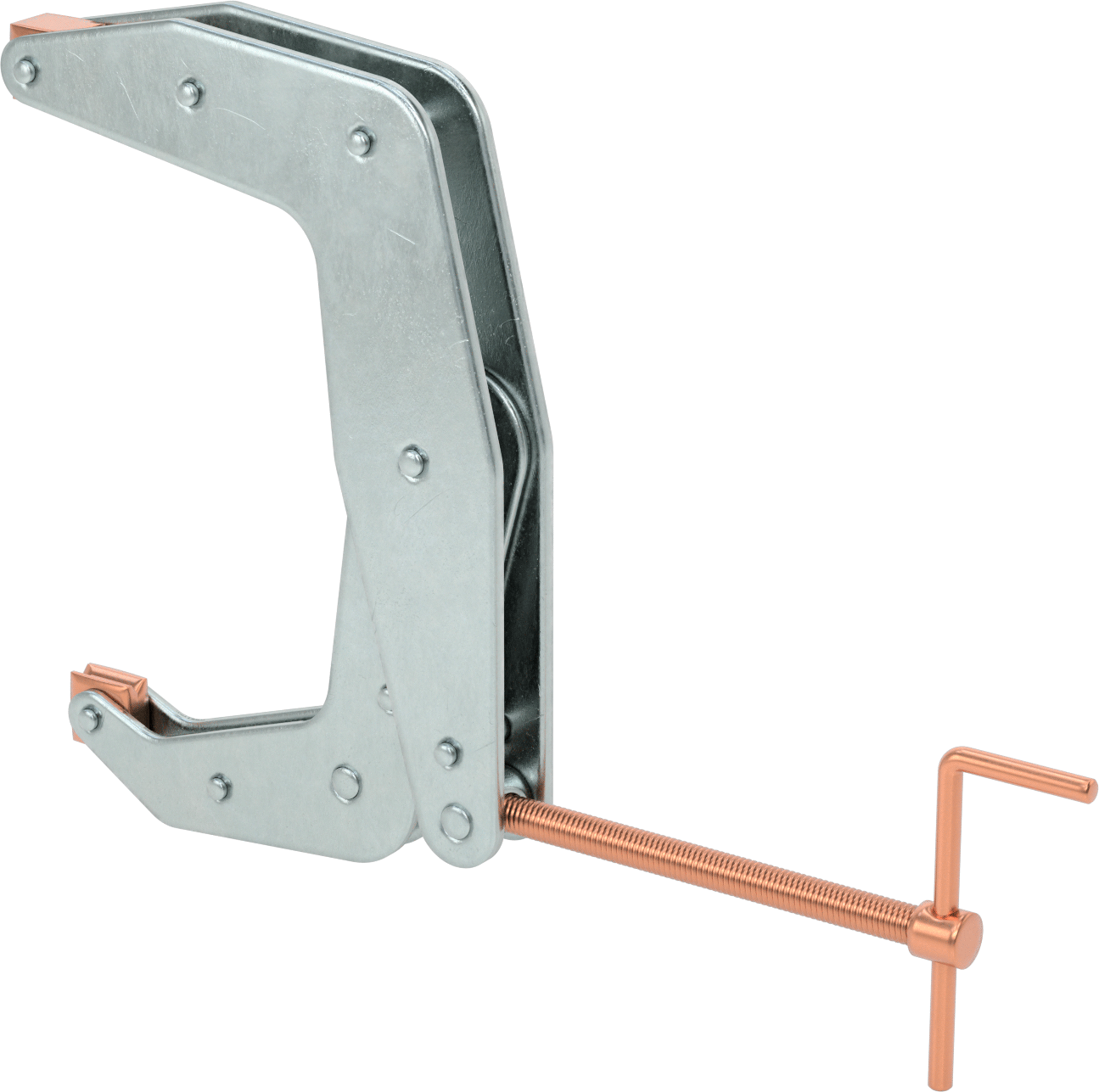 Bükülmeyen C-Kelepçesi, Çelik, T-Saplı, 0“ - 10” Açıklık