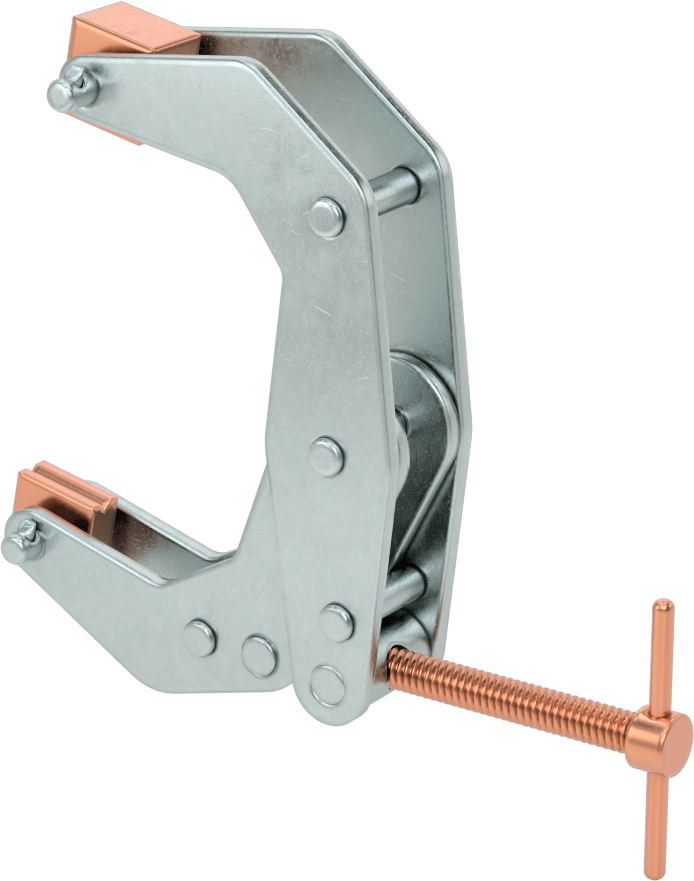 Bükülmeyen C-Kelepçesi, Çelik, T-Saplı, 0“ ila 2-1/2” Açıklık