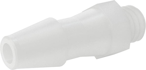 Sıkı Sızdırmazlık Nem Dirençli Dikenli Boru Bağlantı Parçası, Plastik, 5/32" Boru İç Çapı x 10-32 Dişli Erkek Boru için