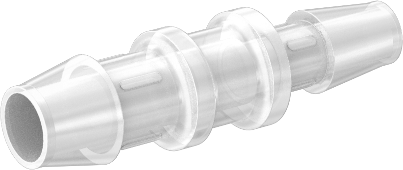 Sıkı Sızdırmazlık Nem Dirençli Dikenli Boru Bağlantı Parçası, Plastik, Hava ve Su için, Redüktör, 5/8“ x 1/2” Boru İç Çapı