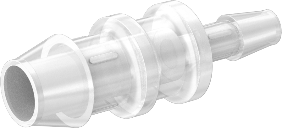 Sıkı Sızdırmazlık Nem Dirençli Dikenli Boru Bağlantı Parçası, Plastik, Hava ve Su için, Redüktör, 1“ x 1/2” Boru İç Çapı için