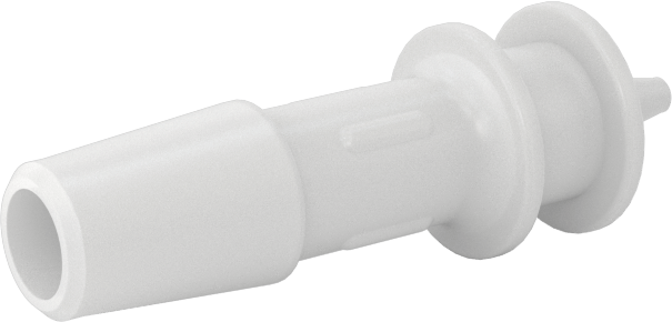Sıkı Sızdırmazlık Nem Dirençli Dikenli Boru Bağlantı Parçası, Plastik, Hava ve Su için, Redüktör, 1/4“ x 1/16” Boru İç Çapı