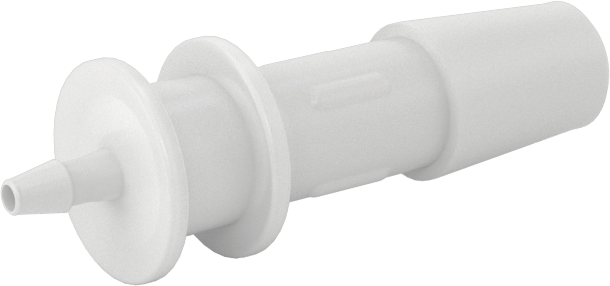 Sıkı Sızdırmazlık Nem Dirençli Dikenli Boru Bağlantı Parçası, Plastik, Hava ve Su için, Redüktör, 1/4“ x 1/16” Boru İç Çapı