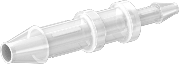 Sıkı Sızdırmazlık Nem Dirençli Dikenli Boru Bağlantı Parçası, Plastik, Hava ve Su için, Redüktör, 1/4“ x 1/8” Boru İç Çapı