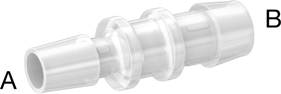 Sıkı Sızdırmazlık Nem Dirençli Dikenli Boru Bağlantı Parçası, Plastik, Hava ve Su için, Redüktör, 1“ x 3/4” Boru İç Çapı için
