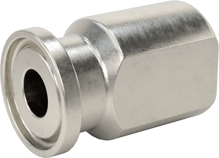 Yüksek Parlaklıkta Hızlı Sıkıştırmalı Sıhhi Boru Bağlantı Elemanı, 1/2" Dış Çaplı Boru x 1/4 NPT Dişi için 316L Paslanmaz Çelik Adaptör