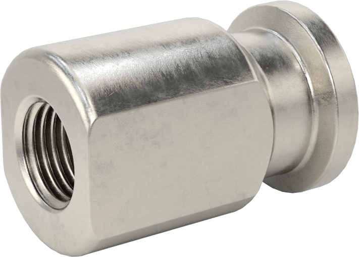 Yüksek Parlaklıkta Hızlı Sıkıştırmalı Sıhhi Boru Bağlantı Elemanı, 1/2" Dış Çaplı Boru x 1/4 NPT Dişi için 316L Paslanmaz Çelik Adaptör