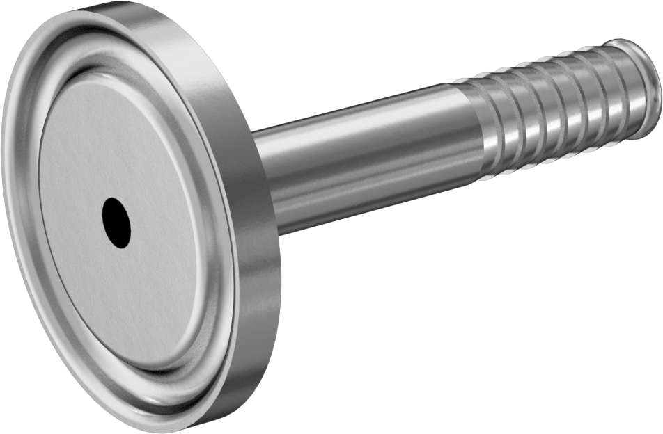 Yüksek Parlaklıkta Hızlı Sıkıştırmalı Sıhhi Boru Bağlantı Elemanı, 3/4" Boru için 316L Paslanmaz Çelik Adaptör, 1/4" Hortum İç Çapı için
