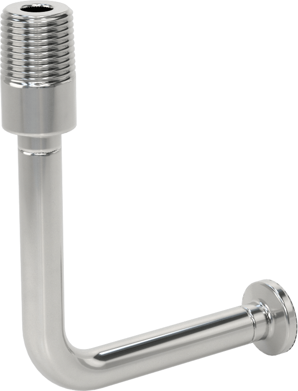 Yüksek Parlaklıkta Hızlı Sıkıştırmalı Sıhhi Boru Bağlantı Elemanı, 304 Paslanmaz Çelik 90 Derece Adaptör, 1/2" Boru Dış Çapı x 1/2 NPT Erkek