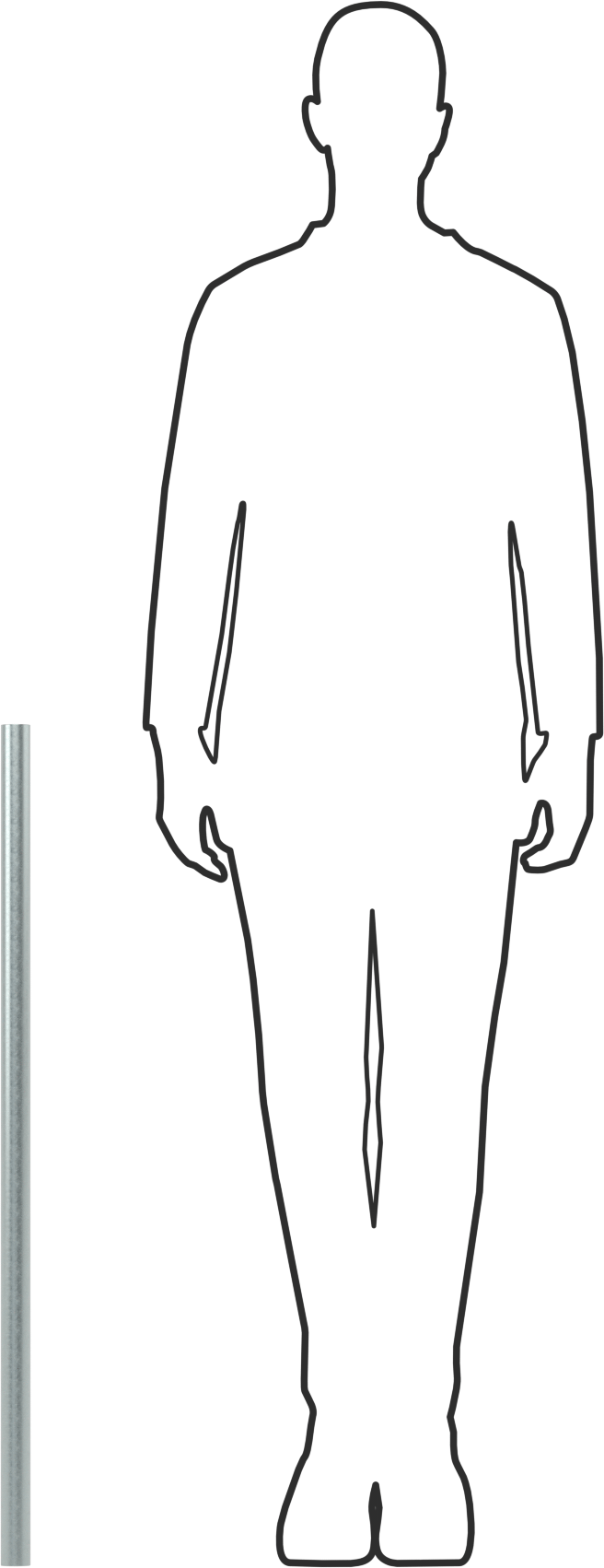 Çinko Çubuk, 1-1/4" Çap, 3 Fit Uzunluk