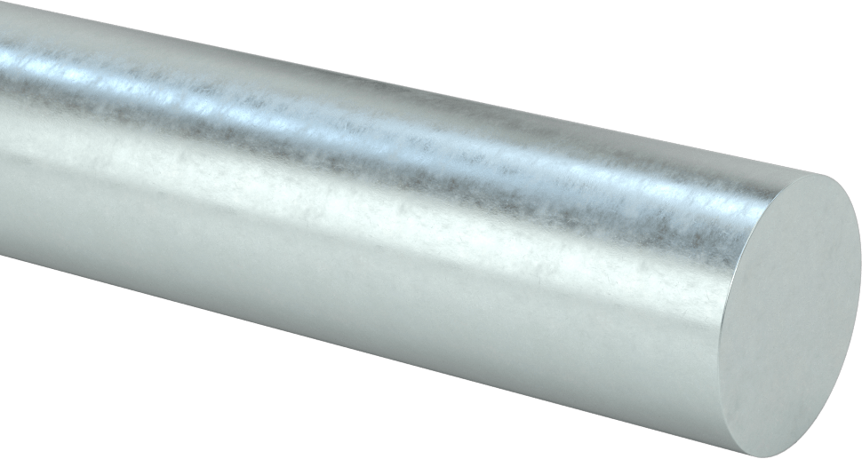 Çinko Çubuk, 1-1/2" Çap, 1 Ayak Uzunluğunda