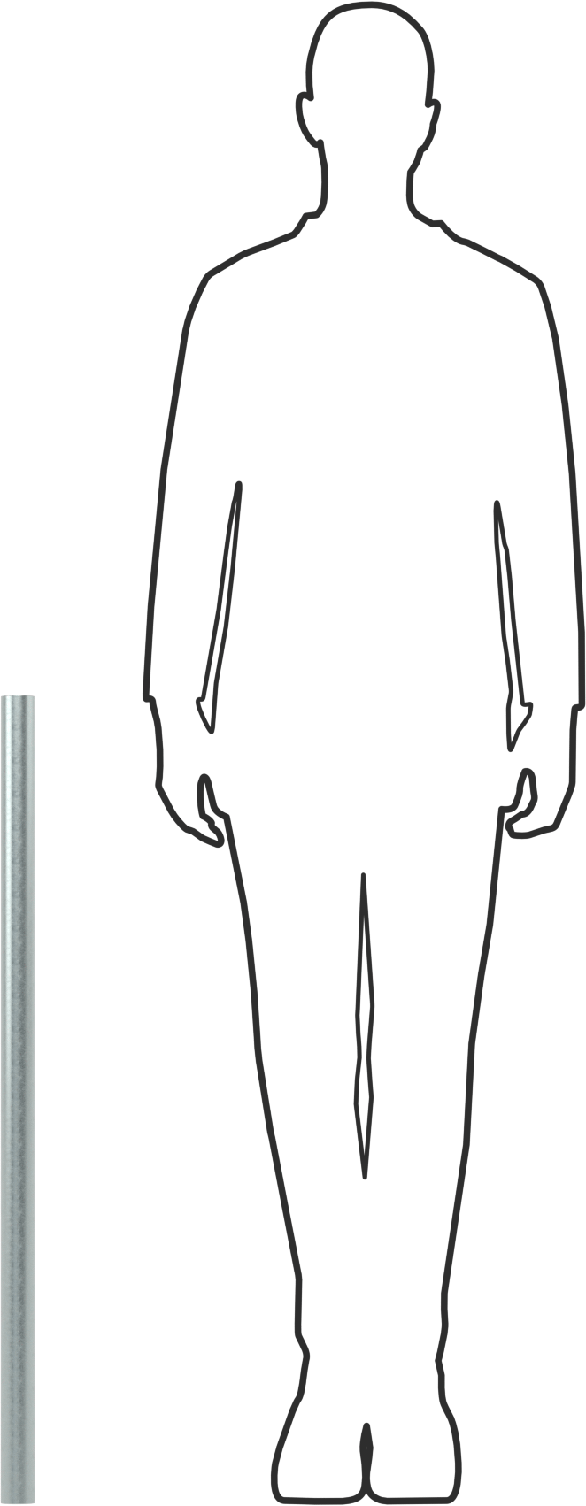 Çinko Çubuk, 1-1/2" Çap, 3 Fit Uzunluk