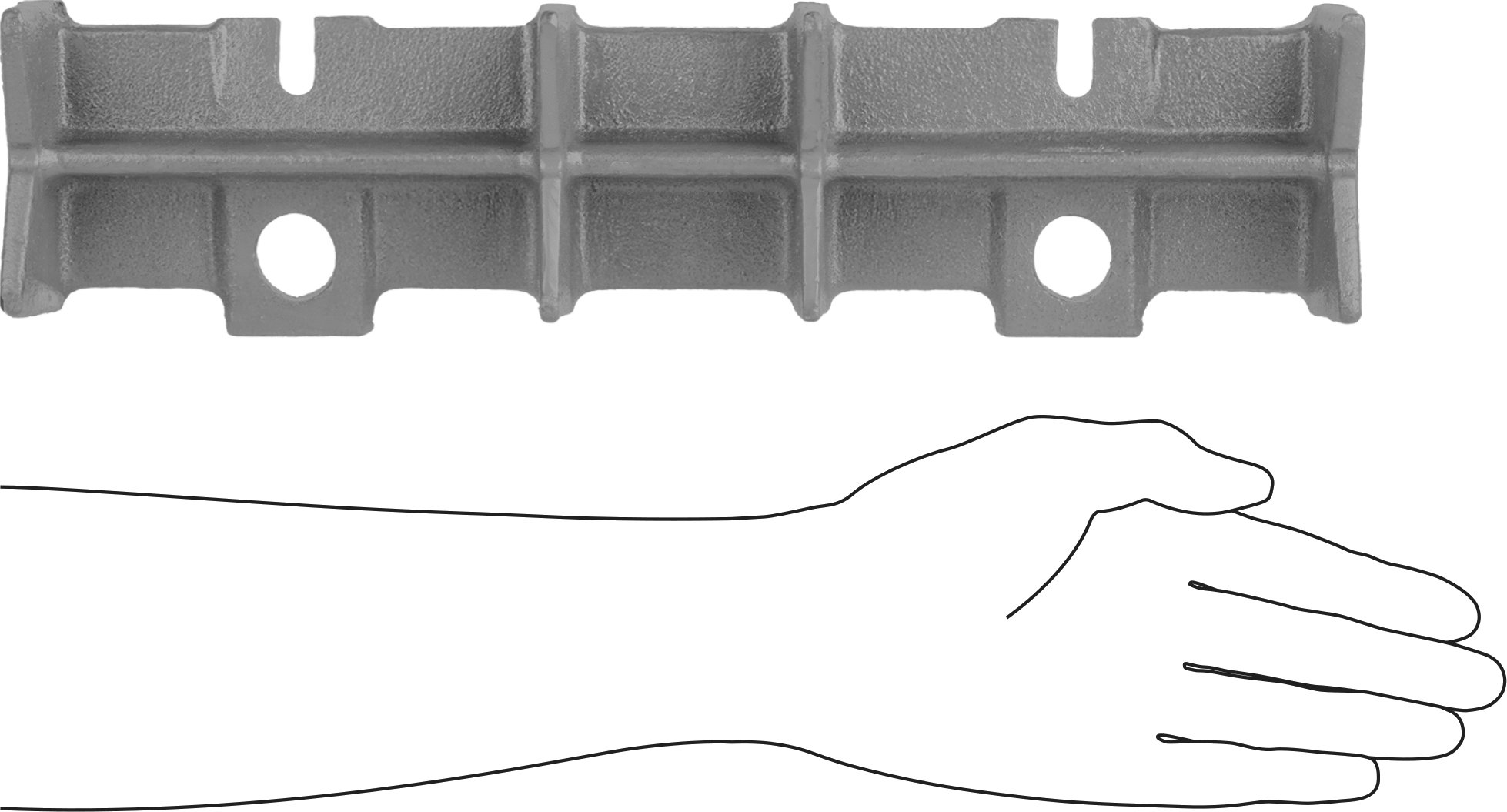 Zincir Boru Kaynak Kelepçesi, Demir, Düz, 1/2“- 8” Dış Çaplı Boru için