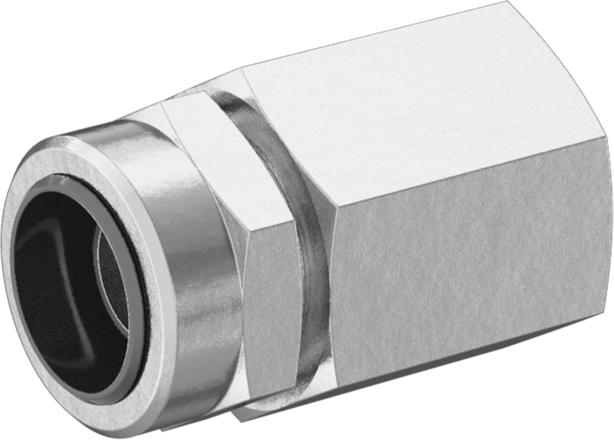 Hızlı Montajlı Pirinç Sıkıştırma Borusu Bağlantı Parçası, Hava ve Su için, 1/2" Boru Dış Çapı x 3/8 NPTF Dişi için