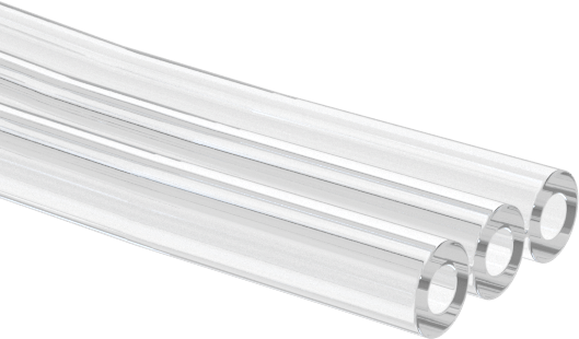 Hava ve Su için Birleştirilmiş Sert Kauçuk Boru, 3 Şeffaf Tüp, 1/16" ID, 1/8" OD