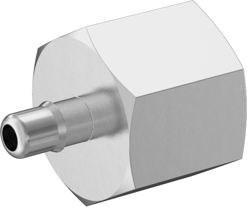 Alüminyum Düşük Basınçlı Dikenli Boru Bağlantı Parçası, Hava ve Su için, 0,170" Boru x 1/4 NPT Dişi için Adaptör
