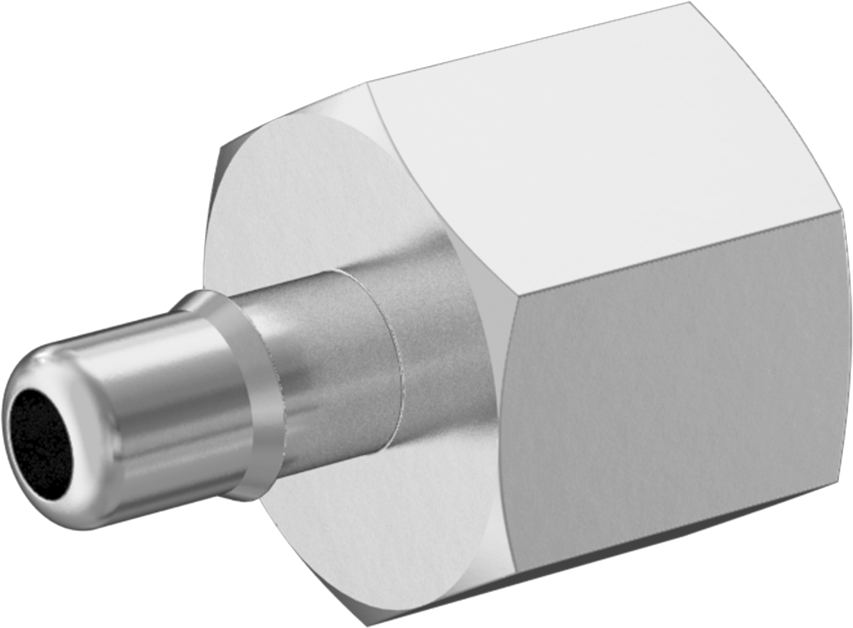 Alüminyum Düşük Basınçlı Dikenli Boru Bağlantı Parçası, Hava ve Su için, 1/4" Boru x 1/4 NPT Dişi için Adaptör